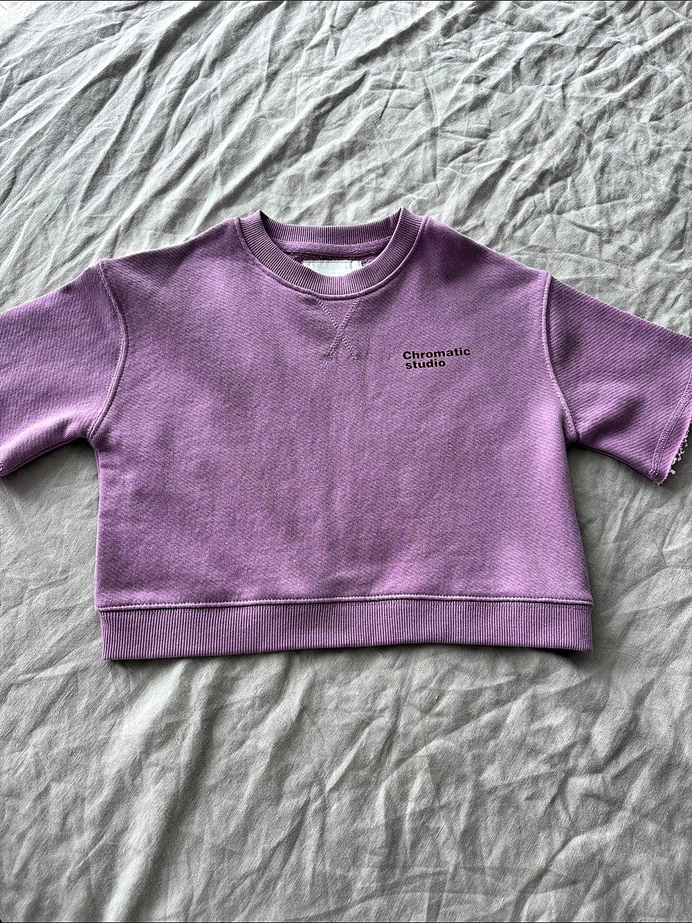 ZARA Chromatic Studio Sweatshirt Girls 6-7 Years Purple